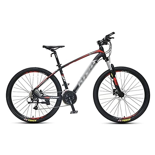 Mountain Bike : MQJ 26 / 27.5 inch Mountain Bike All-Terrain Bicycle 27 Speeds with Dual Hydraulic Disc Brakes Adult Road Bike for Men or Women / Red / 27.5 in