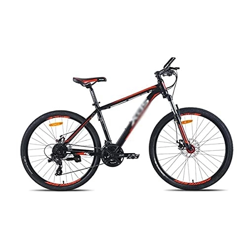 Mountain Bike : MQJ 26 inch Mountain Bike 24 Speed Youth Aluminum Alloy Bicycle with Mechanical Disc Brake for a Path, Trail &Amp; Mountains / BlackRed
