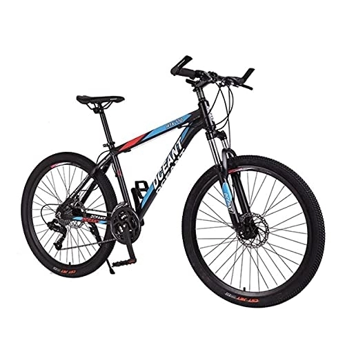 Mountain Bike : MQJ 26 Inches Mens MTB 21 Speed Mountain Bike Urban Commuter City Bicycle with Daul Disc Brakes and Front Suspension