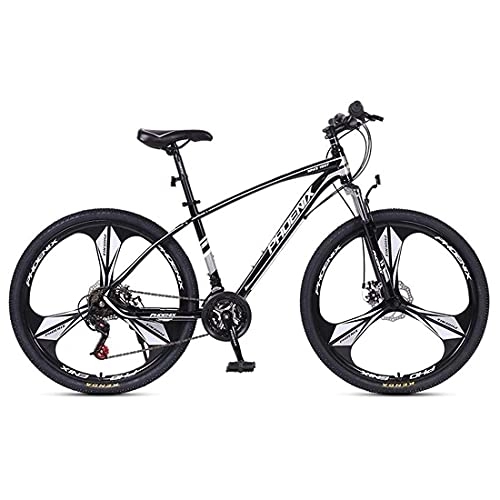 Mountain Bike : MQJ Adult Mountain Bike 27.5 inch Wheels Adult Bicycle 24 Speeds MTB Bike for Mens Womens with Double Disc Brake Suspension Fork, Multiple Colors / Black / 27 Speed