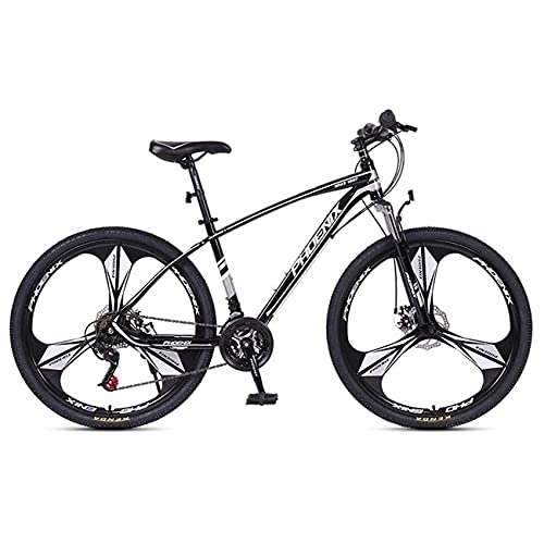 Mountain Bike : MQJ Bike 24 / 27 Speed Mountain Bike 27.5 Inches 3-Spoke Wheels MTB Dual Disc Brakes Bicycle for Men Woman Adult and Teens / Black / 27 Speed