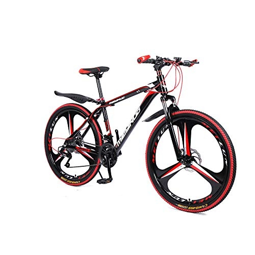Mountain Bike : MRQXDP Lightweight 27 speed Mountain Bikes Bicycles Alloy Stronger 26 inch, MTB, fork suspension, boys bike, Women / men's bike, Youth and Adult，red
