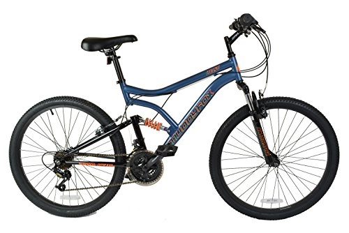 Mountain Bike : Muddyfox Men's Heist Dual Suspension 18 Speed Mountain Bike, Grey / Black, 26 Inch