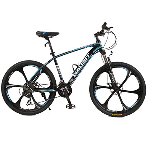 Mountain Bike : MUYU Aluminum Alloy Frame Mountain Bike 26-Inch Wheels with Disc Brakes 24-Speed(27-Speed, 30-Speed), Blue, 30speed