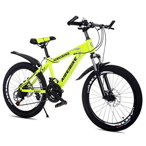 Mountain Bike : MUYU Bikes 24 Speed Road Bike Wheels Road Bicycle Dual Disc Brake Bicycles, Yellow, 20inches