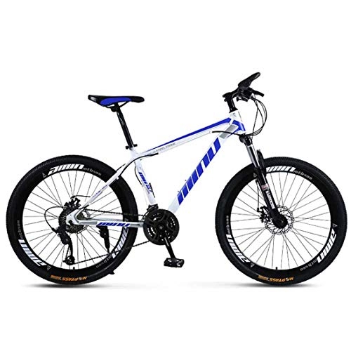 Mountain Bike : MUYU Endurance Aluminum Road Bike, 21 Speeds(24 Speeds, 27 Speeds, 30 Speeds) Dual Disc-Brake 3 Spoke Commuter Bicycle, Blue, 30speed