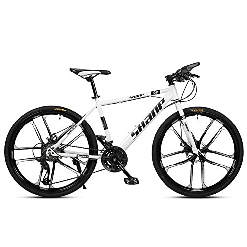 Mountain Bike : MYJOYSUE Mountain Bike Bicycle 26-inch / 24-inch Dual Disc Brakes Cross-country Variable Speed Men's And Women's Bicycles 10-knife Wheel Bicycles