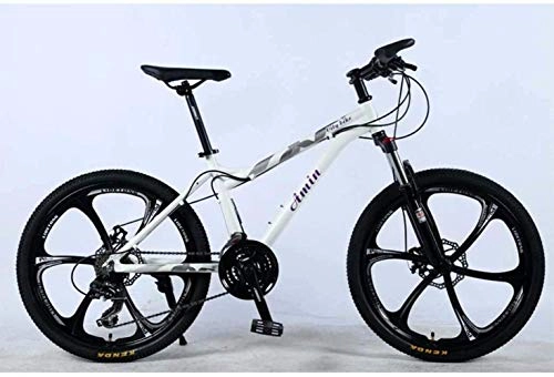 Mountain Bike : MYPNB BMX 24 Inch 24-Speed Mountain Bike Aluminum Alloy Full Frame Wheel Front Suspension Female Off-Road Student Shifting Adult Bicycle Disc Brake 5-25 (Color : White, Size : C)