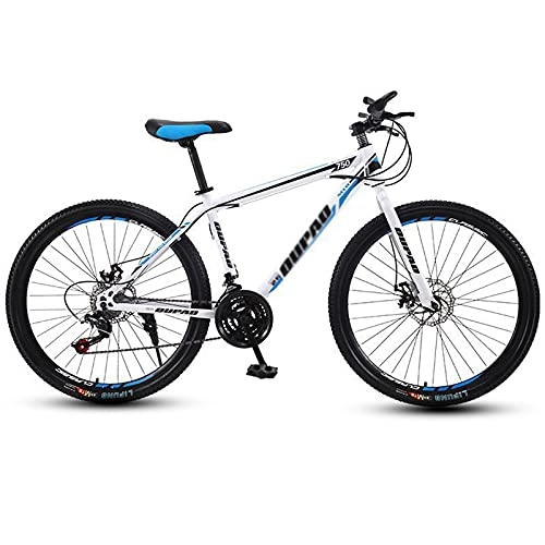 Mountain Bike : N / B 26 Inch 27 Speed Muti Spoke Wheel Mountain Bike, Front and Rear Disc Brake Mountain Bicycle with Adjustable Seat, for Unisex Adult Outdoor Riding