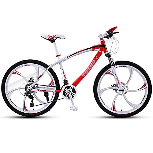 Mountain Bike : N / B Dual Suspension Mountain Bike with Adjustable Seat, Dual Disc Brake Mountain Bicycle 26 Inches Wheels 27 Speed, for Adults Outdoor Riding