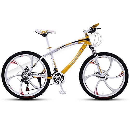 Mountain Bike : N / B Mountain Bike with Adjustable Seat, Shock Double Brake City Mountain Bicycle 26 Inches Wheels 27 Speed, for Men and Women Outdoor Riding