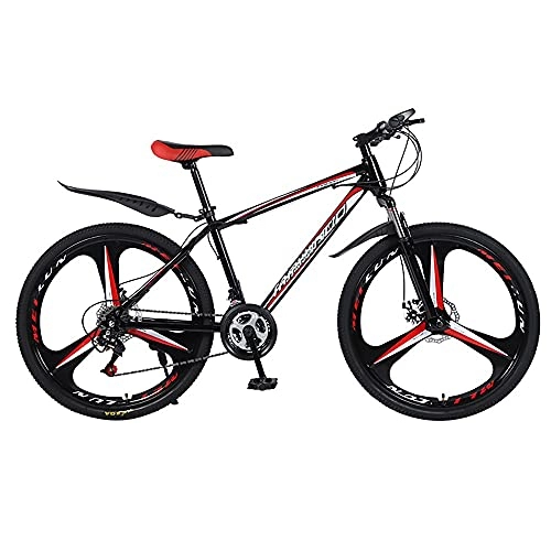 Mountain Bike : NAINAIWANG 26in Mountain Bike 21 / 24 / 27-Speed Mountain Bicycles Cruiser Bicycles with Disc Brakes / Full Suspension Urban Commuter for Adults Exercise Fitness Men Womens Outdoor Bicycle Non-Slip