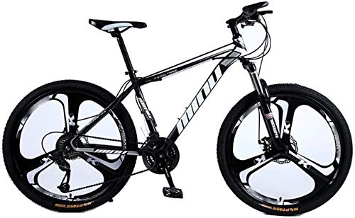 Mountain Bike : Nawxs Variable Speed Mountain Bike 21 / 24 / 27 / 30 Speed Dual Disc Brake Shock Absorption Single Wheel Bicycle Mountain Bike (Size : 21speed)