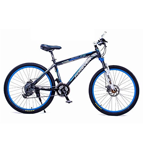 Mountain Bike : NBWE Mountain Bike 24 Speed Double Disc Brake Aluminum Frame Male and Female Students Adult Bicycle Commuter bicycle