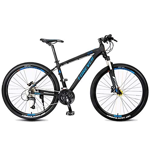 Mountain Bike : NBWE Mountain Bike Bicycle Speed Men's Bicycle Off-Road Double Oil Disc Brakes Shock Absorber Front Fork 27.5 Inch 27 Speed Commuter bicycle