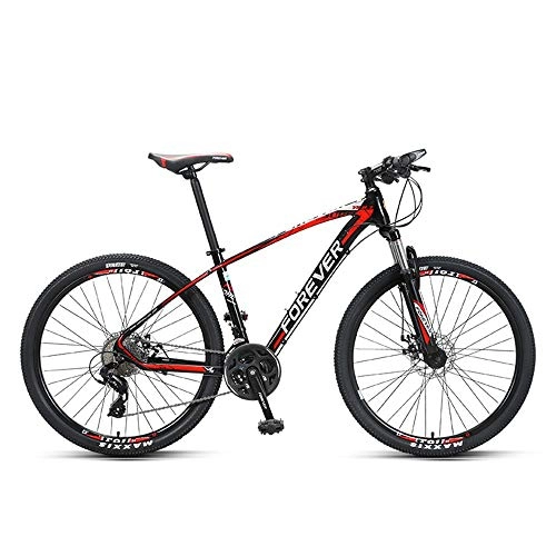 Mountain Bike : NBWE Mountain Bike Off-Road Shifting Bicycle Double Shock Absorption Adult Youth Disc Brakes Racing Students 26 Inches 27 Speed Commuter bicycle