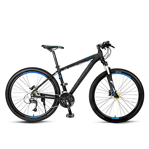 Mountain Bike : ndegdgswg 27.5 Inch 27 Speed Mountain Bike, Off Road Variable Speed Light Dual Shock Absorbing Bicycle 27.5 speed YouthEdition BlackandBlue