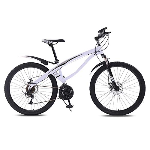 Mountain Bike : ndegdgswg Mountain Bike, 26 Inches Variable Speed Off Road Shock Absorption Light Work Riding Student Adult Bicycle 26inches30speed Freshwhite