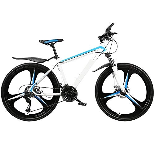 Mountain Bike : ndegdgswg Off Road Mountain Bikes, 24 Inches Variable Speed Bikes Light Road Racing Youth Student Sports Cars 24inches21speed Whiteblue