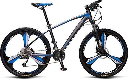 Mountain Bike : No Branded Forever Adult MTB Mountain Bike, Hardtail Bicycle with Adjustable Seat, YE880, 27.5 inch, 33 Speed, Aluminum Alloy Frame, Gray-Blue, ONE PIECE ALLOY RIM