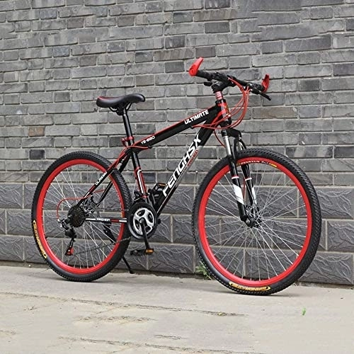 Mountain Bike : Nuoyazou Bike 24 / 26 Inches Aluminum Alloy High-carbon Steel Frame Woman General Purpose Mountain Adjustable Seat Eco-friendly Highway Bicycle (Color : 24 Inches, Size : 24 Speed)