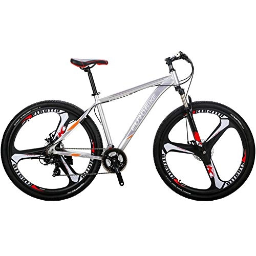 Mountain Bike : OBK X9 29 Mountain Bike Lightweight Aluminum Frame Front Suspension Daul Disc Brakes 21 Speed Mens Bicycle 29er XL (GREEN)