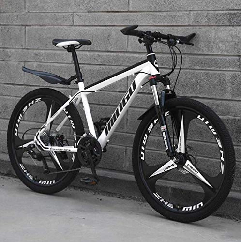 Mountain Bike : Off-road Damping Mens MTB - Hardtail Mountain Bikes Commuter City Hardtail Bike (Color : White, Size : 27 Speed)