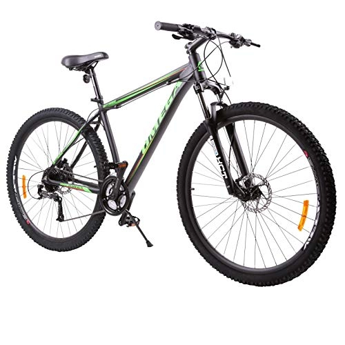 Mountain Bike : OMEGA BIKES Unisex Adult BETTRIDGE Bicycles, Street, MTB Bike, BLACK / GREEN, 29