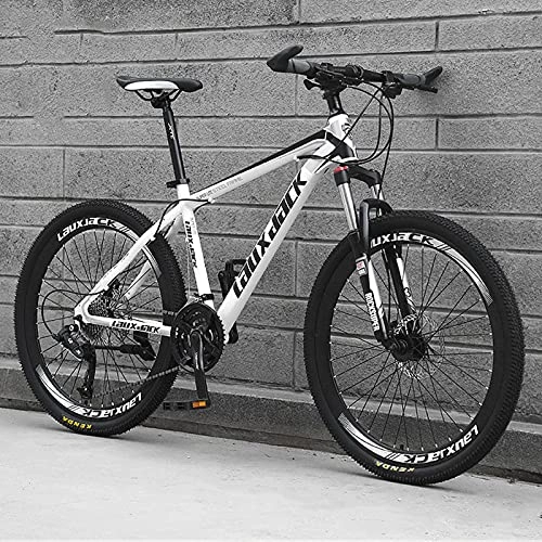 Mountain Bike : Outdoor Adult Mountain Bike, 24 / 26 Inch Wheels, 21-speed cross-country mountain bike，Double disc brakes with shock absorption.