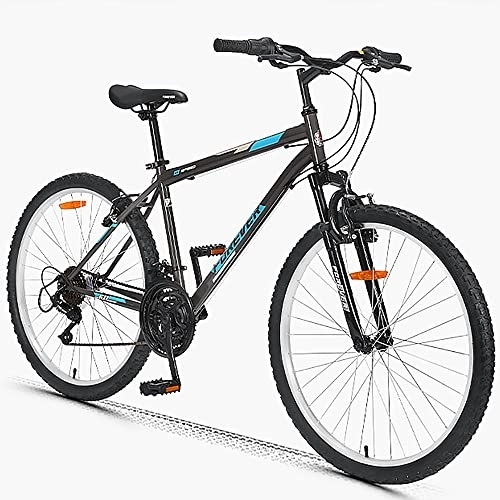 Mountain Bike : Outdoor Mountain Bike 18 Speed 26 Inches Wheels Dual Suspension Bicycle, System Front Suspension MTB Bicycle, High-Carbon Steel Hard-tail Mountain Bike, Mountain Bike with Adjustable Seat