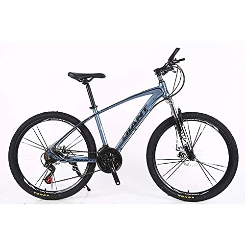 Mountain Bike : Outdoor sports Mountain Bike 2130 Speeds 26" Spoke Wheels Bike Double Disc Brake Suspension Fork Suspension AntiSlip Bicycles (Color : Black, Size : 27 Speed)