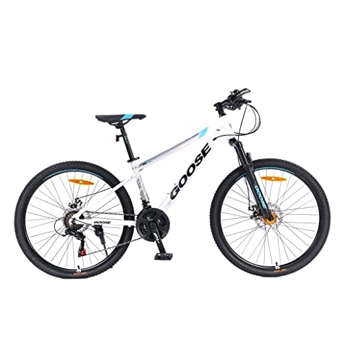 Mountain Bike : Outdoor Variable Speed Bicycle, All Aluminum Alloy Material, 26-Inch 21-Speed Mountain Bike, Double Disc Brake Suspension, Men's and Women's Mountain Bikes, Bronzing Process