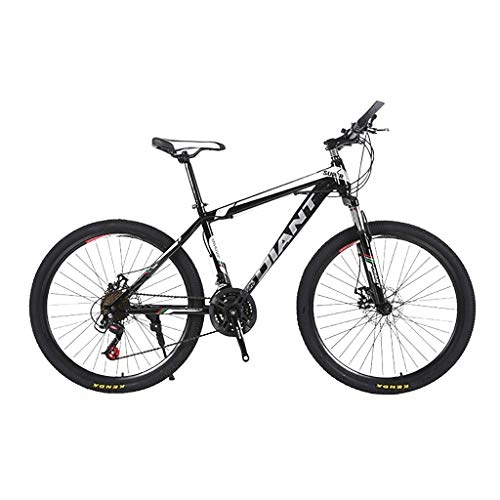 Mountain Bike : Pageantry Adult Mountain Bike 24 inch Wheels Mountain Trail Bike High Carbon Steel Folding Outroad Bicycles, 21 Speed Bicycle Full Suspension MTB Gears Dual Disc Brakes Mountain Bicycle