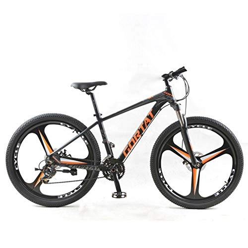 Mountain Bike : Pakopjxnx Mountain bike 27.5 bike 24 Speed 3 cutter wheels bicycles the road, black, 24 speed