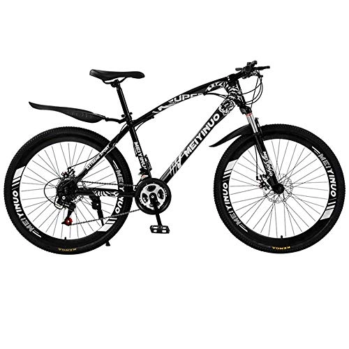 Mountain Bike : PARTAS Travel Convenience Commute - ATV Mountain Bike Mountain Bike Dual Disc Damping 26-Inch Bicycle for Adult Students Travel Outing, black, 21