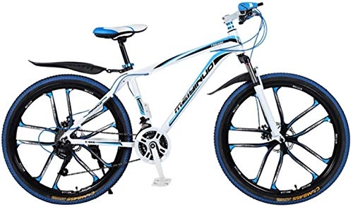 Mountain Bike : PARTAS Travel Convenience Commute - Travel Convenience Commute - Bike Suspension Bike Aluminum 26-Inch Disc Brakes Student Car, Suitable for Advanced Riders and Beginners