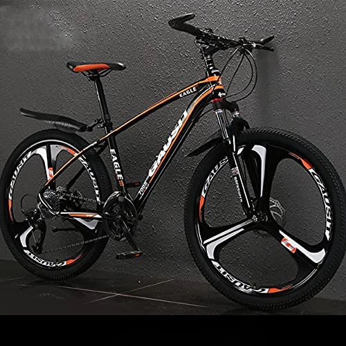 Mountain Bike : PBTRM Mountain Bike for Men And Women, 26 Inch 30 Speed MTB Bike, Ultralight Aluminum Frame, Double Disc Brake Wheel, Orange