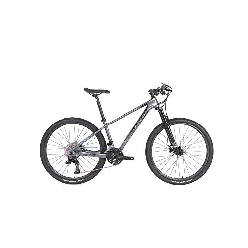 Mountain Bike : peipei 24 / 36 speed 27.5 / 29 off-road shock-absorbing mountain bike. Carbon fiber bicycle mountain bike carbon fiber bicycle-dark grey_29 inches x19 inches