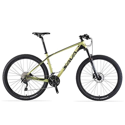 Mountain Bike : peipei Mountain bike 29 inch mountain bike 29 carbon fiber bike mountain 29-Gold_17 inch
