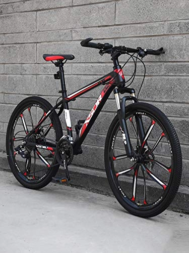 Mountain Bike : PengYuCheng Mountain bike adult 24 speed male and female students speed road racing sports car youth lightweight shock-absorbing cross-country bicycle q2