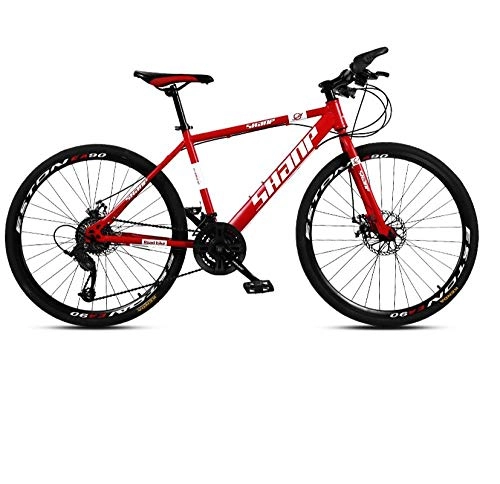 Mountain Bike : PengYuCheng Off-road mountain bike male and female adult shock absorption ultra light one round road racing student high speed 21 speed bicycle q4