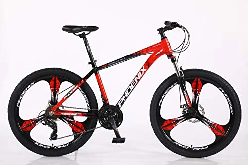 Mountain Bike : Phoenix Mountain Bike / Bicycle Aluminium Frame 21Speed (SHIMANO) 26" Wheel (Red)