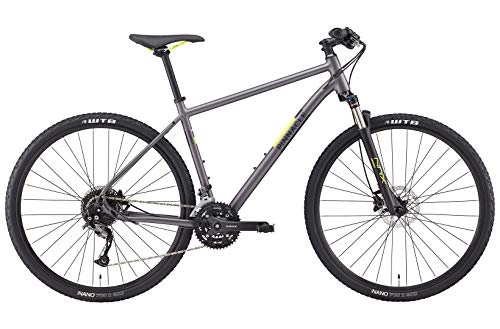 Mountain Bike : Pinnacle Cobalt 3 2019 Mens 700C 27 Gears Urban Leisure Hybrid Bike Dark Grey M