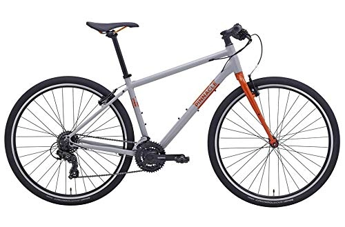 Mountain Bike : Pinnacle Lithium 2 2019 Hybrid Bike Bicycle 21 Speed V Brake 700c Wheels Grey