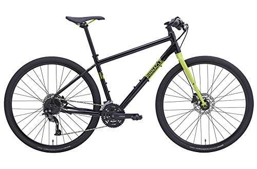 Mountain Bike : Pinnacle Lithium 4 2019 Hybrid Bike 27 Speed Disc Brake 700c Wheels Black