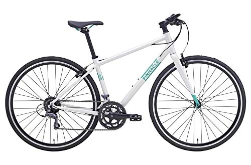 Mountain Bike : Pinnacle Neon 2 2019 Womens Hybrid Bike 16 Speed V Brake 700c Wheels Gery