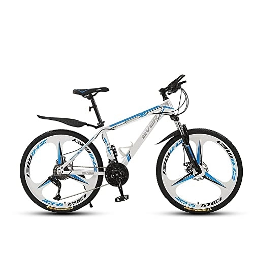 Mountain Bike : Premium Mountain Bike / Bicycles 26'' Wheel 30 Speeds, 17'' Thickened High Carbon Steel Frame, with Mechanical Double Discbrake and Lockable Suspension Fork, for Aldult Men Women