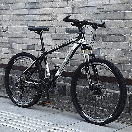 Mountain Bike : Professional Racing Bike, 24 / 26 inch Hardtail Mountain Bikes Men's Off-Road 21 / 24 / 27 / 30 Variable Speed Bicycle Racing Lightweight Double Shock Absorption Aluminum Alloy Bicycle, B~24 Inches, 21 Speed