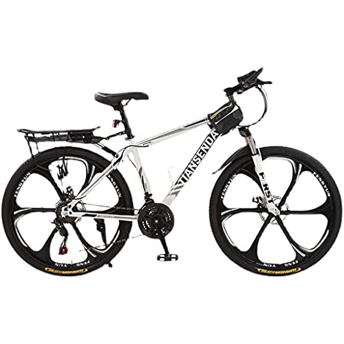 Mountain Bike : Professional Racing Bike, Mountain Bike Dual Disc Brakes 30-Speeds Cross-Country Road Variable Speed Bike Adult Six-Blade One-Piece Tire 26 Inches B, a (Color : A, Size : -)