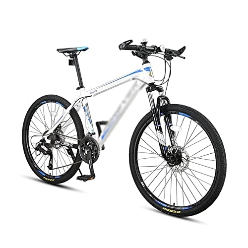 Mountain Bike : Professional Racing Bike, Mountain Bikes Steel Frame 26 Inches Muti Spoke Wheels 24 / 27 Speed Dual Disc Brake Bicycle for a Path, Trail &Amp; Mountains / Blue / 27 Speed ( Color : Blue , Size : 27 Speed )